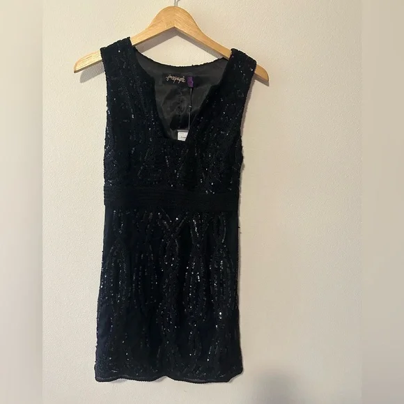 NWT Free People Women’s Snake Charmer Form Fitting Sleeveless Dress Black Size 4 - Picture 5 of 9